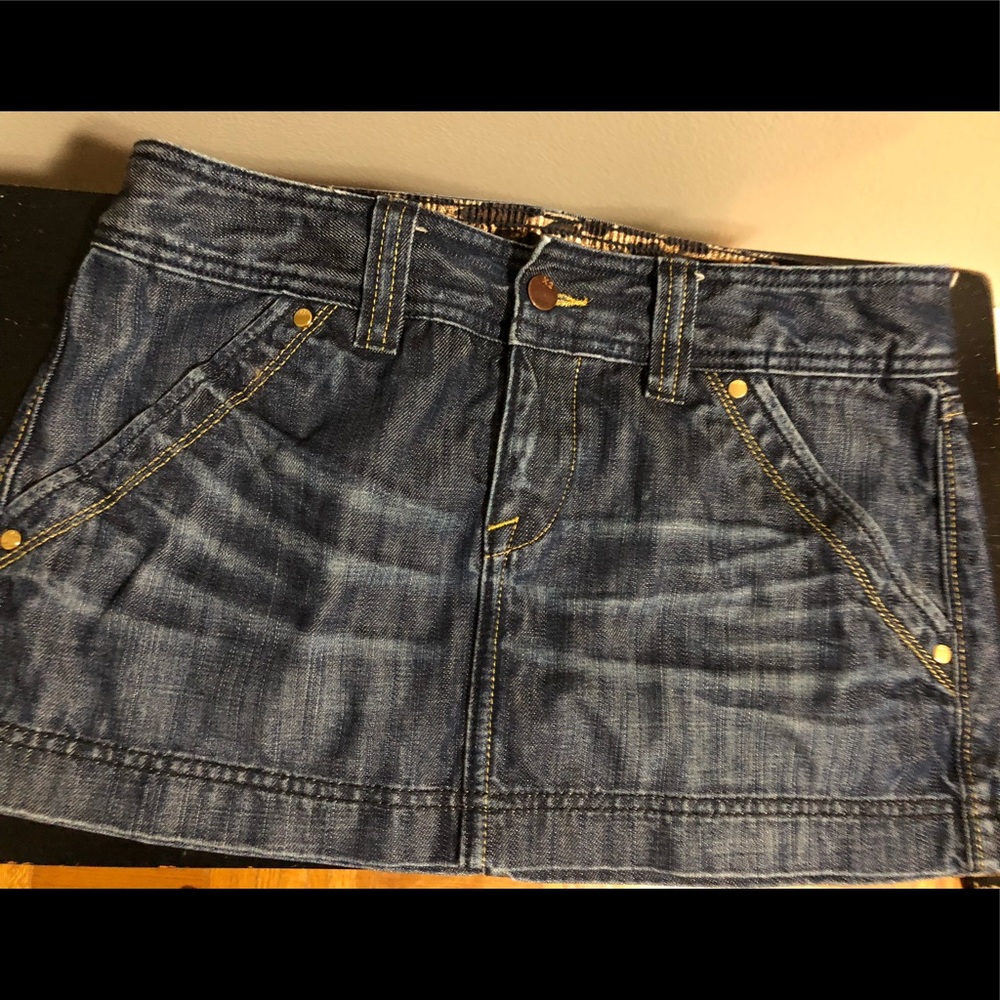 express x2 jean mini skirt - Picture 3 of 7